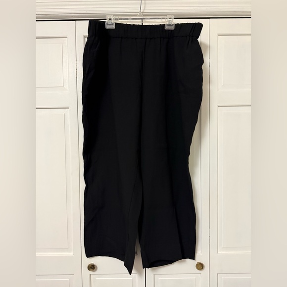 Calvin Klein Pants - Calvin Klein Black Pull On Elastic Waist Band Ankle Pants 3X Viscose Neutral